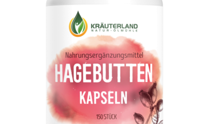 Hagebutten Kapseln, vegan 180 Stück