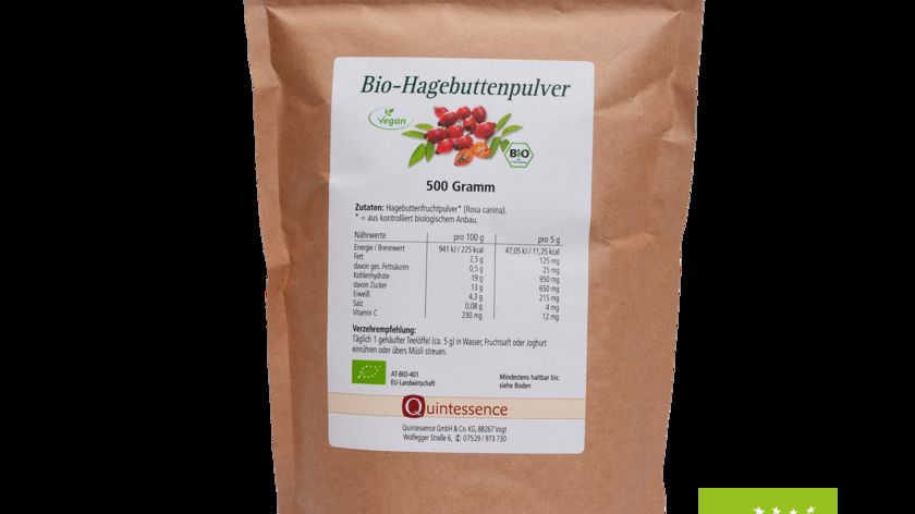 Hagebuttenfruchtpulver BIO, 500 g