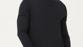hessnatur Herren Rollkragen-Pullover aus Bio-Merinowolle - blau - Größe 56