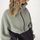 hessnatur Damen Fleece Jacke Oversize aus Bio-Merinowolle mit Bio-Baumwolle - grün - Größe L