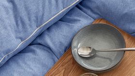 hessnatur Jersey Bettwäsche-Set Liam aus Bio-Baumwolle - blau - Größe 135x200 / 40x80 cm