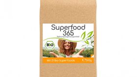 Superfood 365 Bio "Neue Rezeptur" - mit 21 Bio-Superfoods 125 Tagesvorrat 500g Pulver Vorratsbeutel