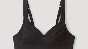hessnatur Damen Comfort-BH aus Bio-Baumwolle - schwarz - Größe 80C