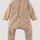 hessnatur Baby Softfleece-Overall aus Bio-Baumwolle - beige - Größe 74/80