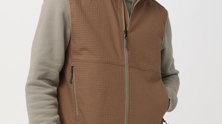 hessnatur Weste Softshell Grid - braun - Größe 54