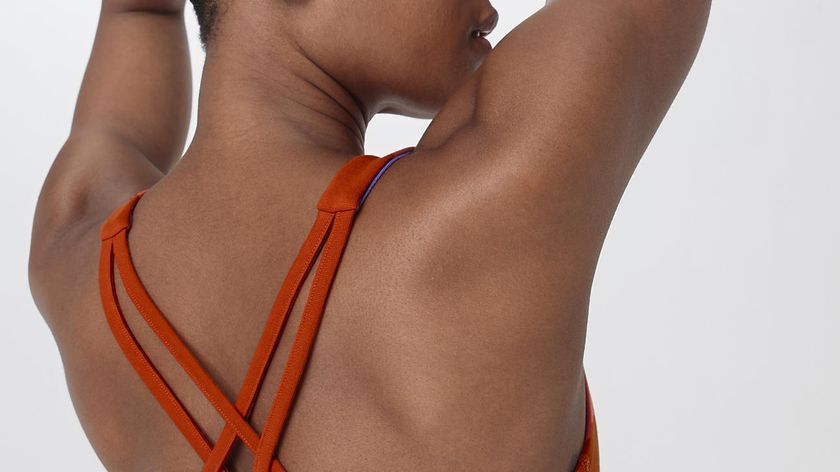 hessnatur Loungewear Bustier Fitted Highneck ACTIVE LIGHT aus Bio-Baumwolle - orange - Größe 42