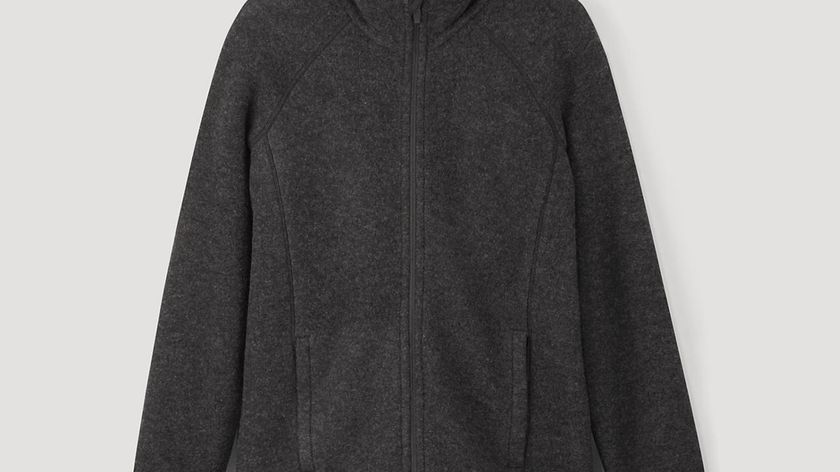 hessnatur Wollfleece-Jacke aus Bio-Merinowolle - grau - Größe 46