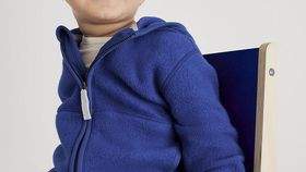 hessnatur Baby Fleece Jacke Regular aus Bio-Baumwolle - blau - Größe 86/92