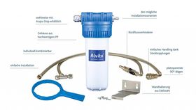 Alvito EinbauFilter "Variante B" für spezielle 3- oder 4-Wege-Armatur
