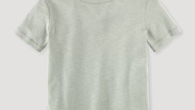 hessnatur Kinder Kurzarmshirt aus Bio-Baumwolle - grün - Größe 158/164