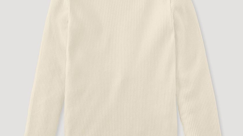 hessnatur Kinder Rollkragenshirt aus Bio-Baumwolle mit Bio-Schurwolle - natur - Größe 110/116
