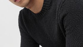 hessnatur Herren Pullover aus Bio-Baumwolle - schwarz - Größe 50