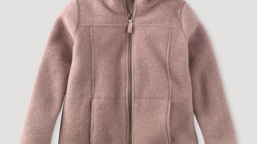hessnatur Kinder Wollfleece-Jacke aus Bio-Merinowolle - lila - Größe 98/104
