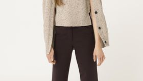 hessnatur Damen Tweed-Pullunder aus Bio-Schurwolle - beige - Größe 38