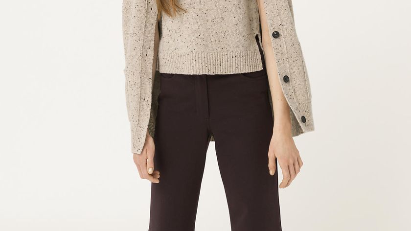 hessnatur Damen Tweed-Pullunder aus Bio-Schurwolle - beige - Größe 38