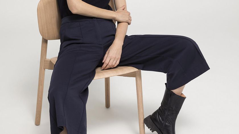 hessnatur Damen Jersey-Culotte aus Bio-Baumwolle - blau - Größe 40