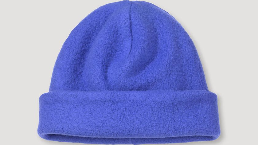 hessnatur Fleece-Mütze aus Bio-Baumwolle - blau - Größe 49/51