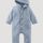 hessnatur Baby Softfleece Overall Regular aus Bio-Baumwolle - blau - Größe 74/80