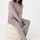 hessnatur Damen Schlafhose Slim PURE COTTON aus Bio-Baumwolle - lila - Größe 42