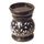 Aromalampe "Zylinder mit Blume" Black Stone 9x12cm