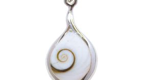 Anhänger "Shivas Auge Tropfen" 3cm Silber 925