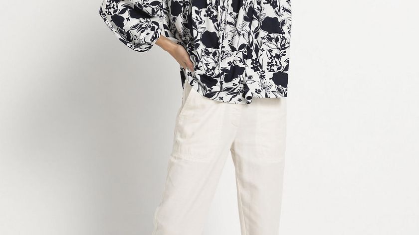 hessnatur Damen Jersey-Tunika aus Bio-Baumwolle - blau - Größe 46
