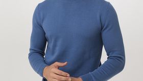 hessnatur Herren Pullover Regular aus Bio-Baumwolle - blau - Größe 50