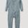 hessnatur Kinder  Jumpsuit aus Bio-Baumwolle - blau - Größe 110/116