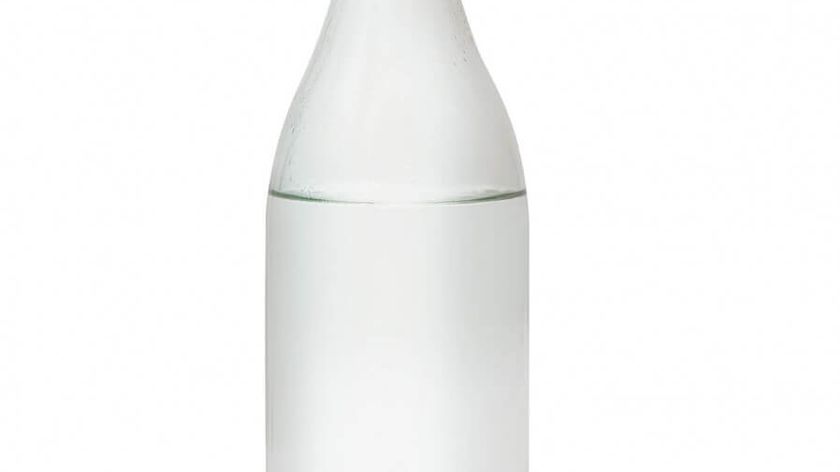 Glasflasche ohne Kupferspirale