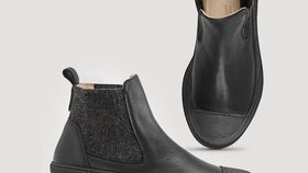 hessnatur Damen Chelsea Boots - schwarz - Größe 38