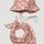 hessnatur Baby Musselin-Set Sonnenhut & Tuch - rosa - Größe 41/43