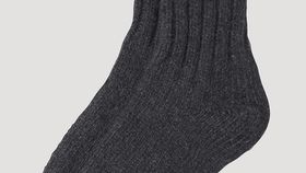 hessnatur Unisex Stricksocken aus Bio-Merinowolle - grau - Größe 44/45