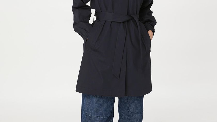 hessnatur Damen Sommerparka Nature SHELL Regular aus Bio-Baumwolle - blau - Größe 38