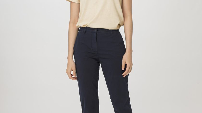 hessnatur Damen Hose Chino Regular aus Bio-Baumwolle - blau - Größe 38