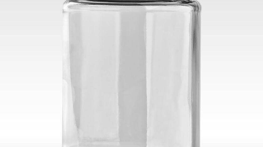 Praktisches Vorratsglas 580ml mit silbernem Deckel