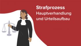 Strafprozess - Hauptverhandlung und Urteilsaufbau