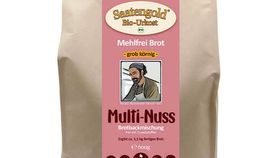 Mehlfreibrot Multi-Nuss -grob k?rnig- Bio Brotbackmischung 600g