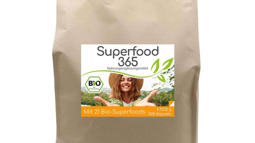 Superfood 365 Bio "Neue Rezeptur" - mit 21 Bio-Superfoods 500 Kapseln Vorratsbeutel