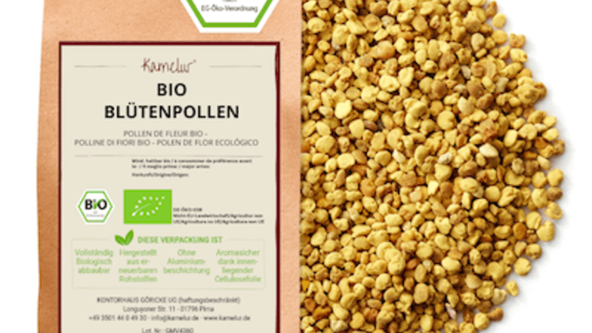 Bio Blütenpollen ganz