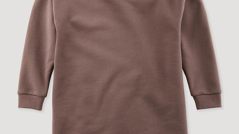 hessnatur Kinder Hoodie-Kleid aus Bio-Baumwolle - braun - Größe 98/104
