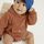 hessnatur Baby Sweatbody BetterRecycling aus Bio-Baumwolle - braun - Größe 86/92