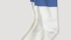 hessnatur Feinstricksocke aus Bio-Baumwolle - blau - Größe 42/43