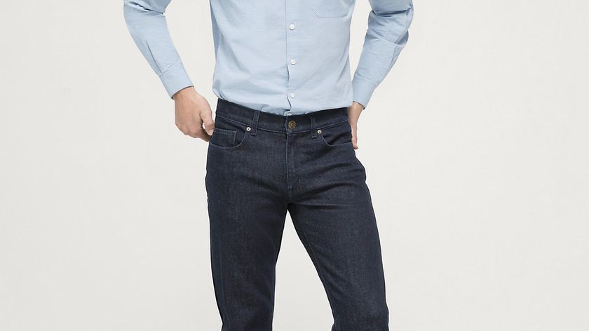 hessnatur Herren Jeans Ben Straight Fit aus Bio-Denim mit Schurwolle - blau - Größe 31/30