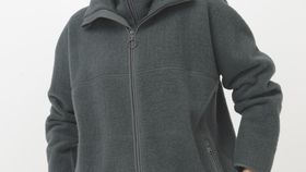 hessnatur Damen Wollfleece Jacke aus Bio-Merinowolle - grün - Größe S