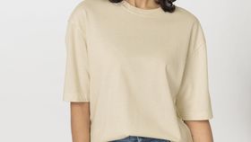 hessnatur Damen Heavy Shirt Oversize aus Bio-Baumwolle - natur - Größe 44