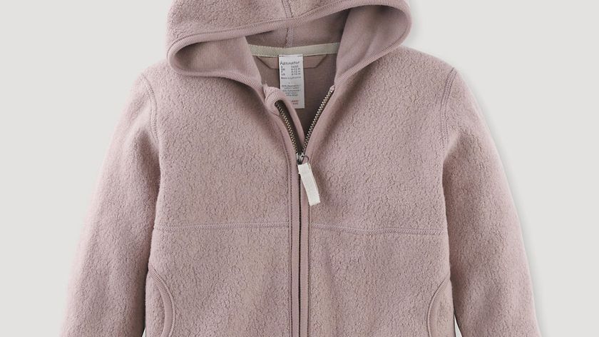 hessnatur Baby Fleece Jacke aus Bio-Baumwolle - lila - Größe 62/68