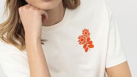 hessnatur Damen LIV LEE X HESSNATUR T-Shirt aus Bio-Baumwolle - orange - Größe 46