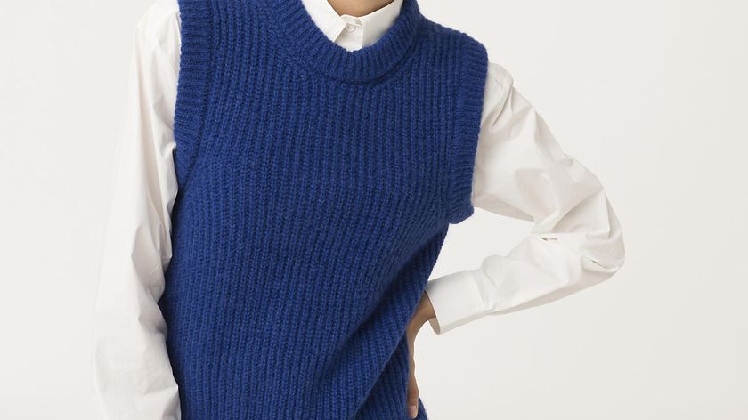 hessnatur Damen Pullunder aus Alpaka mit Seide und Mohair - blau - Größe 42