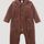 hessnatur Baby Jerseycord-Overall aus Bio-Baumwolle - braun - Größe 74/80