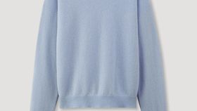 hessnatur Damen Pullover Regular aus Kaschmir - blau - Größe 36